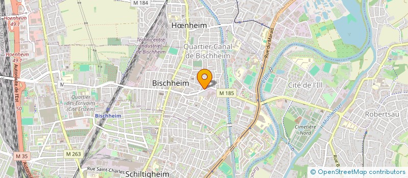 localisation de l'entreprise ASSOCIATION DES SANS CULOTTES DE HOENHEIM  BISCHHEIM