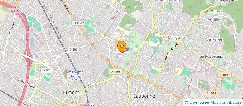 localisation de l'entreprise ASSOCIATION DES SAPEURS-POMPIERS D'EAUBONNE à EAUBONNE