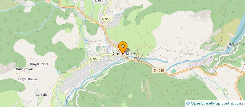 localisation de l'entreprise ASSOCIATION DES SAPEURS POMPIERS DU CENTRE DE SECOURS DE CASTELLANE à CASTELLANE
