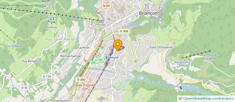 localisation de l'entreprise ASSOCIATION DES SAUVETEURS EN MONTAGNE DES HAUTES-ALPES à BRIANCON