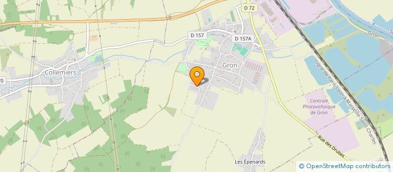 localisation de l'entreprise ASSOCIATION DES SAUVETEURS SECOURISTES DE GRON  GRON