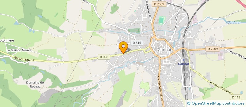 localisation de l'entreprise ASSOCIATION DES SCIENCES NATURELLES DE L'ALLIER (A.S.N.A.) à GANNAT
