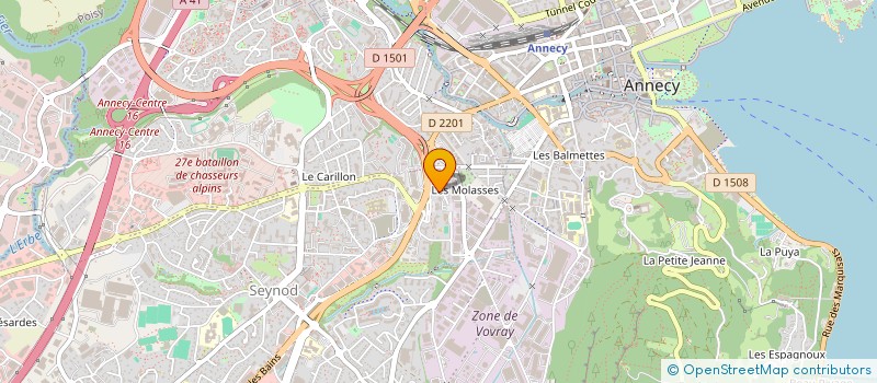 localisation de l'entreprise ASSOCIATION DES SECOURISTES ET SAUVETEURS DE LA POSTE ET DE ORANGE DES DEUX SAVOIE à ANNECY