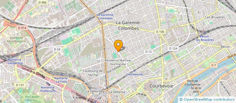 localisation de l'entreprise ASSOCIATION DES SECOURISTES FRANCAIS CROIX BLANCHE DE 92 NORD à COURBEVOIE