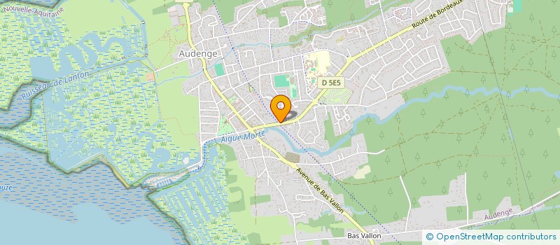 localisation de l'entreprise ASSOCIATION DES SECOURISTES FRANCAIS CROIX BLANCHE DE  AUDENGE / BASSIN D'ARCACHON   AUDENGE