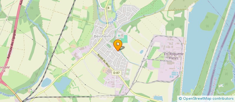 localisation de l'entreprise ASSOCIATION DES SECOURISTES FRANCAIS CROIX BLANCHE DE BENHEIM  BEINHEIM