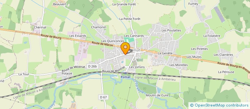 localisation de l'entreprise ASSOCIATION DES SECOURISTES FRANCAIS CROIX BLANCHE DE PAYS DE BRESSE  CONFRANCON