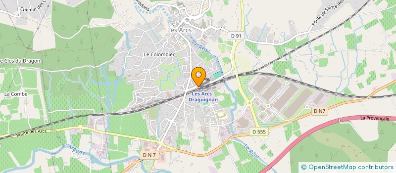 localisation de l'entreprise ASSOCIATION DES SECOURISTES FRANCAIS CROIX BLANCHE DES ARCS SUR ARGENS à LES ARCS