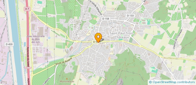 localisation de l'entreprise ASSOCIATION DES SECOURISTES FRANCAIS CROIX BLANCHE DU TRICASTIN  SAINT-PAUL-TROIS-CHATEAUX