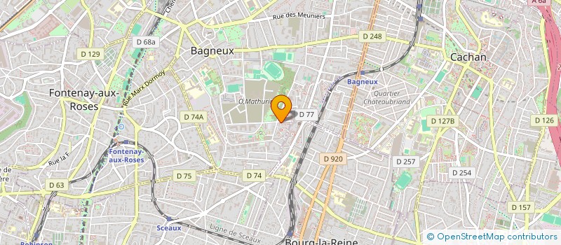 localisation de l'entreprise ASSOCIATION DES SECOURISTES FRANCAIS CROIX BLANCHE 'SUD 92' DITE A.S.F.C.B.S 92 à BAGNEUX
