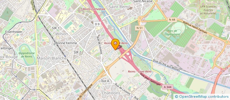 localisation de l'entreprise ASSOCIATION DES SECOURISTES REMOIS  REIMS