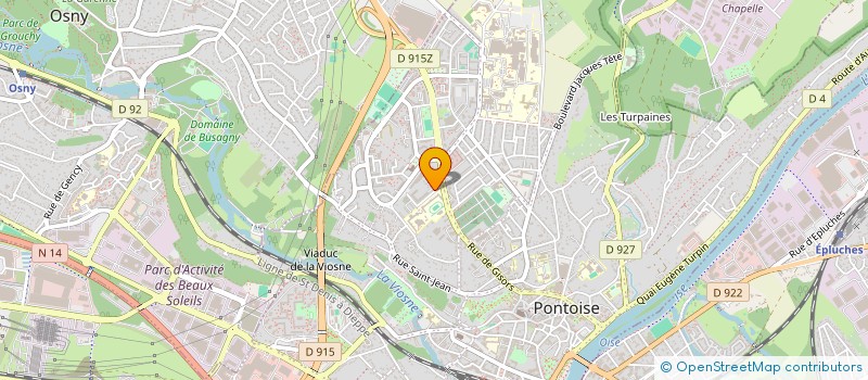localisation de l'entreprise ASSOCIATION DES SECTIONS BRITANNIQUES DE CHABANNE ET PISSARRO à PONTOISE