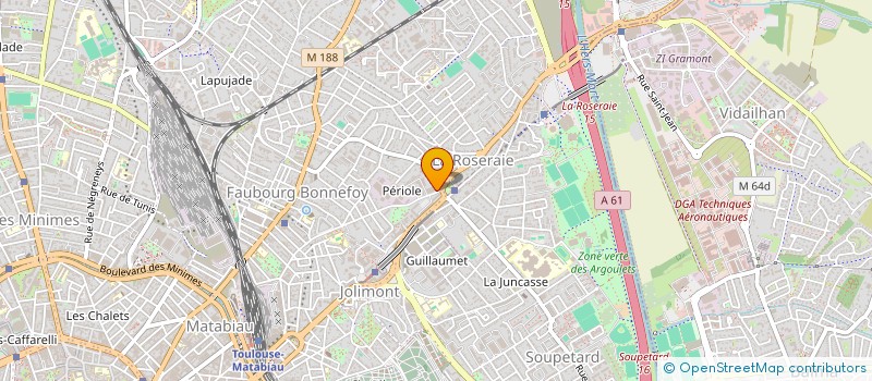 localisation de l'entreprise ASSOCIATION DES SECTIONS LOISIRS AVIATION LATECOERE à TOULOUSE