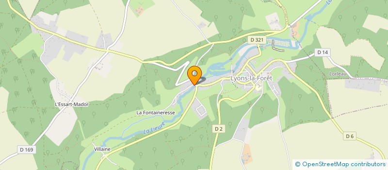 localisation de l'entreprise ASSOCIATION DES SEIZE  LYONS-LA-FORET