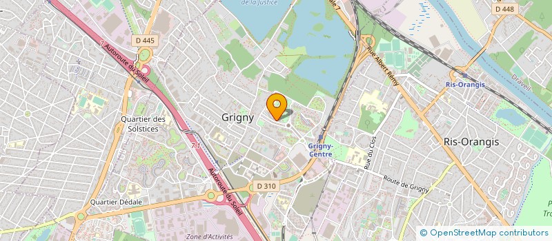 localisation de l'entreprise ASSOCIATION DES SENEGALAIS DE GRIGNY à GRIGNY