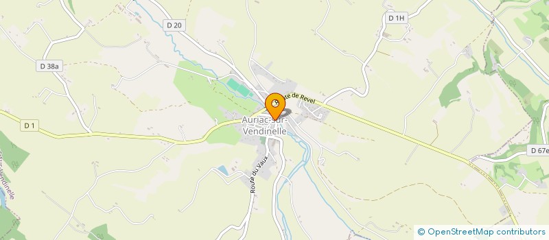 localisation de l'entreprise ASSOCIATION DES SENEGALAIS DE HAUTE-GARONNE  AURIAC-SUR-VENDINELLE