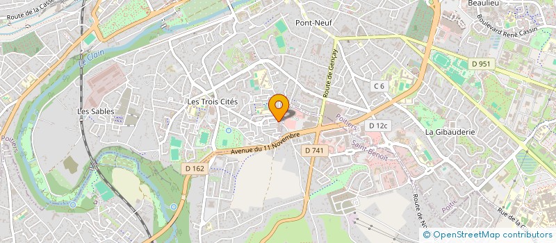localisation de l'entreprise ASSOCIATION DES SENEGALAIS DE POITIERS  POITIERS