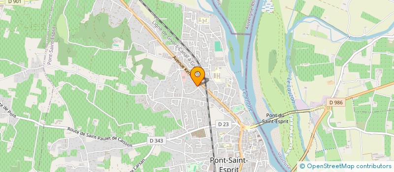 localisation de l'entreprise ASSOCIATION DES SENGAULOIS  PONT-SAINT-ESPRIT