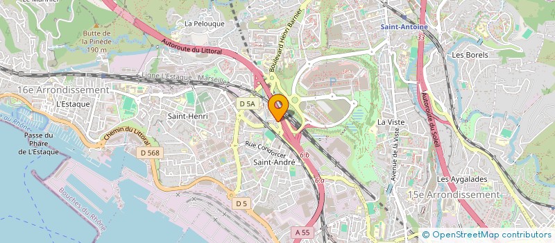 localisation de l'entreprise ASSOCIATION DES SENIORS DES 14/15/16EME ARRONDISSEMENTS à MARSEILLE