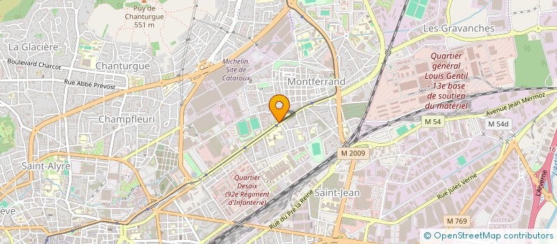 localisation de l'entreprise ASSOCIATION DES SERVICES PROVINCIAUX DE L'ENSEIGNEMENT CATHOLIQUE D'AUVERGNE  CLERMONT-FERRAND