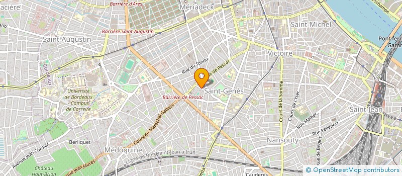 localisation de l'entreprise ASSOCIATION DES SINISTRES ET VICTIMES DE LA ROUSSELLE  BORDEAUX