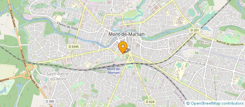localisation de l'entreprise ASSOCIATION DES SITES ET MUSEES DES LANDES à MONT-DE-MARSAN