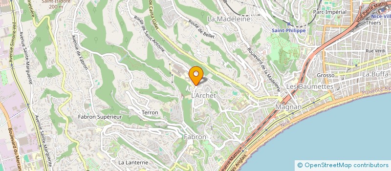 localisation de l'entreprise ASSOCIATION DES SOIGNANTS DES REANIMATIONS DU SUD DE LA FRANCE (ASRSF) à NICE