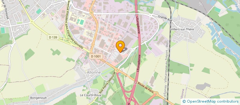 localisation de l'entreprise ASSOCIATION DES SOINS MEDICAUX DE BEAUVAIS  ALLONNE