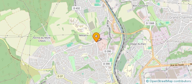 localisation de l'entreprise ASSOCIATION DES SOINS ONCOLOGIQUES DE SUPPORT DU CENTRE HOSPITALIER BELFORT MONTBELIARD à MONTBELIARD