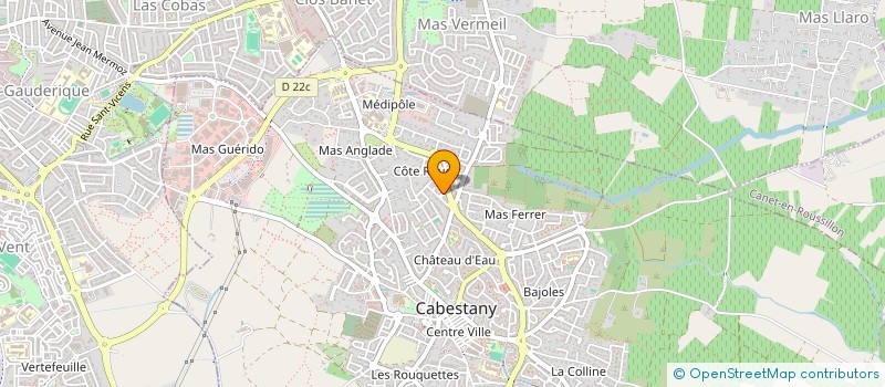 localisation de l'entreprise ASSOCIATION DES SOIREES FESTIVES à CABESTANY