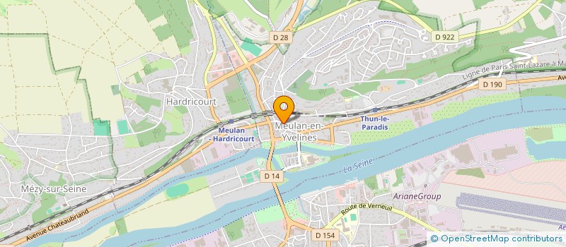 localisation de l'entreprise ASSOCIATION DES SOLIDARITES CONGOLAISES  MEULAN-EN-YVELINES