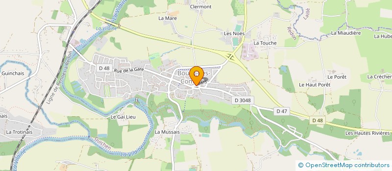 localisation de l'entreprise ASSOCIATION DES SOMMELIERS DE BRETAGNE  BOURG-DES-COMPTES