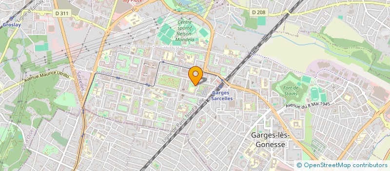 localisation de l'entreprise ASSOCIATION DES SONINKES DE SARCELLES  SARCELLES