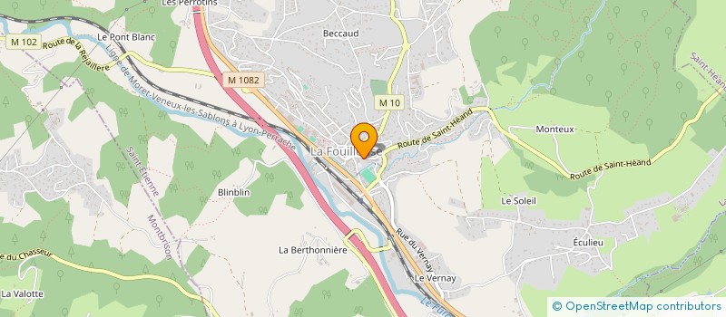 localisation de l'entreprise ASSOCIATION DES SONNEURS DE SANG BENEVOLES DE LA FOUILLOUSE  LA FOUILLOUSE