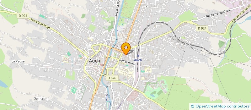 localisation de l'entreprise ASSOCIATION DES SOURCES  AUCH