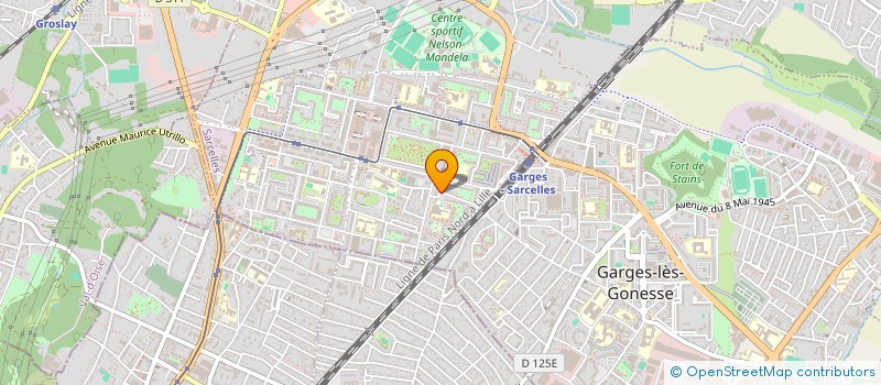 localisation de l'entreprise ASSOCIATION DES SOURDS CHRETIENS EVANGELIQUES  SARCELLES