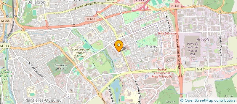 localisation de l'entreprise ASSOCIATION DES SOURDS DE METZ ET DE LA MOSELLE à METZ