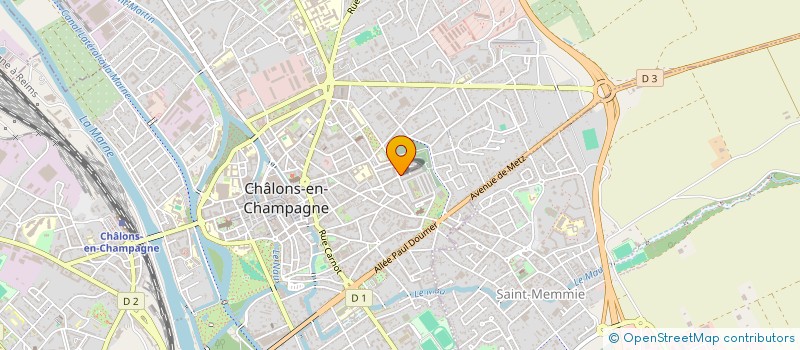 localisation de l'entreprise ASSOCIATION DES SOURDS ET MALENTANTS CHALONNAIS  CHALONS-EN-CHAMPAGNE