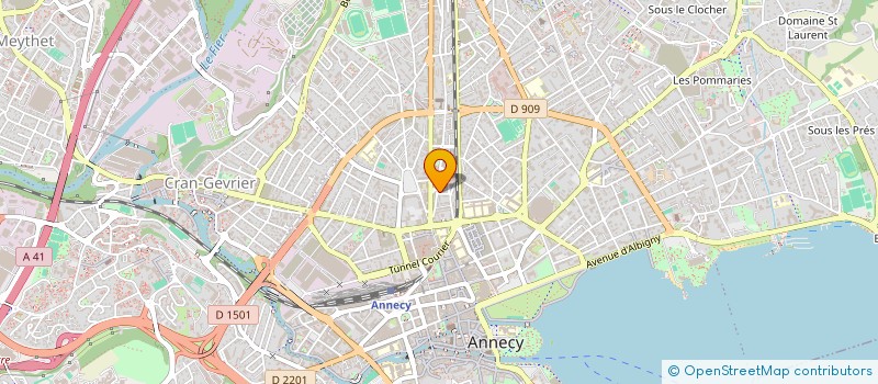 localisation de l'entreprise ASSOCIATION DES SOUS OFFICIERS DE RESERVE D'ANNECY-CIBLE DES ISLES à ANNECY