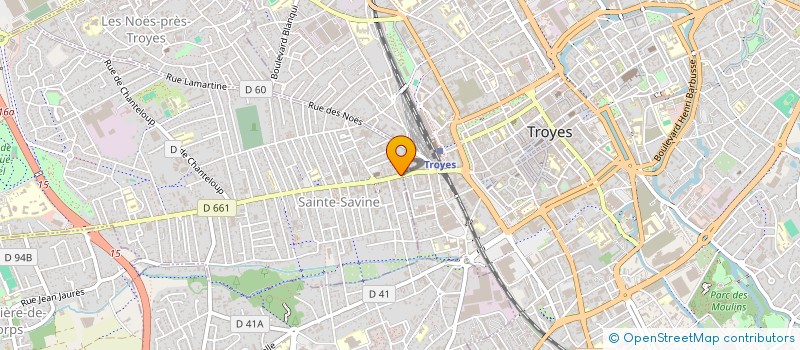 localisation de l'entreprise ASSOCIATION DES SOUS OFFICIERS DE RESERVE DE L'AUBE  SAINTE SAVINE