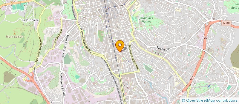 localisation de l'entreprise ASSOCIATION DES SOUS OFFICIERS DE RESERVE DE SAINT ETIENNE ET DE LA REGION  SAINT-ETIENNE