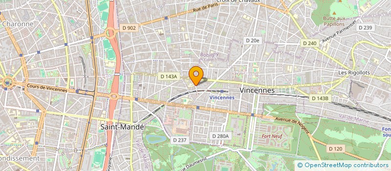 localisation de l'entreprise ASSOCIATION DES SOUS-OFFICIERS DE RESERVE DU VAL DE MARNE AMICALE DE L'ECOLE DE PERFECTIONNEMENT DES SOUS-OFFICIERS ... à VINCENNES