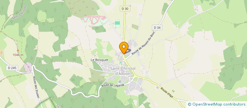 localisation de l'entreprise ASSOCIATION DES SOUS-OFFICIERS DU 2EME REG  SAINT-CHRISTOL