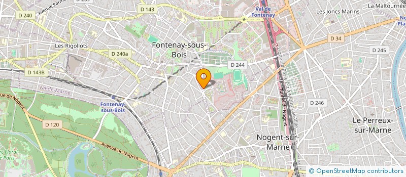 localisation de l'entreprise ASSOCIATION DES SOUS OFFICIERS DU GROUPEMENT DE RECRUTEMENT DE LA LEGION ETRANGERE à FONTENAY-SOUS-BOIS