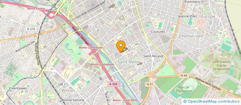 localisation de l'entreprise ASSOCIATION DES SPORTIFS DE LA COUR D'APPEL DE REIMS  REIMS