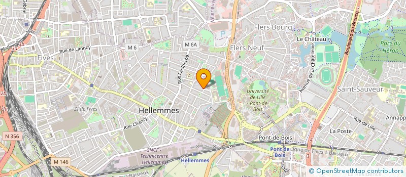 localisation de l'entreprise ASSOCIATION DES SUPPORTERS DE L AS HELLEMMES FOOTBALL à LILLE