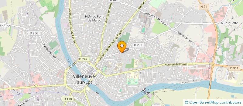 localisation de l'entreprise ASSOCIATION DES SUPPORTERS DE ZIANI SAMIR  VILLENEUVE-SUR-LOT