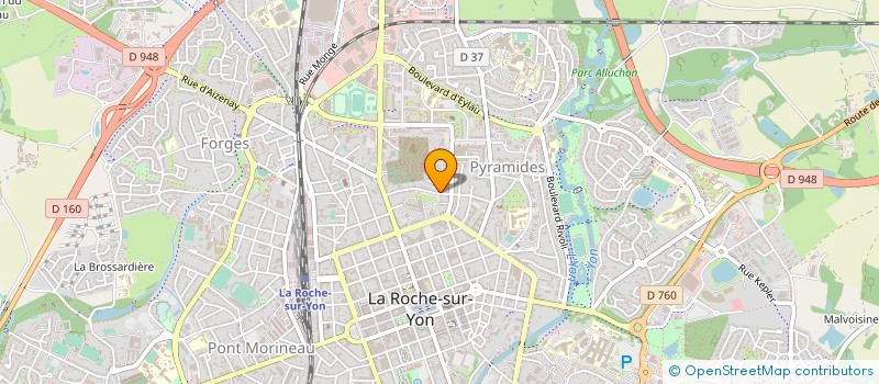 localisation de l'entreprise ASSOCIATION DES SUPPORTERS YONNAIS DU RUGBY à LA ROCHE-SUR-YON