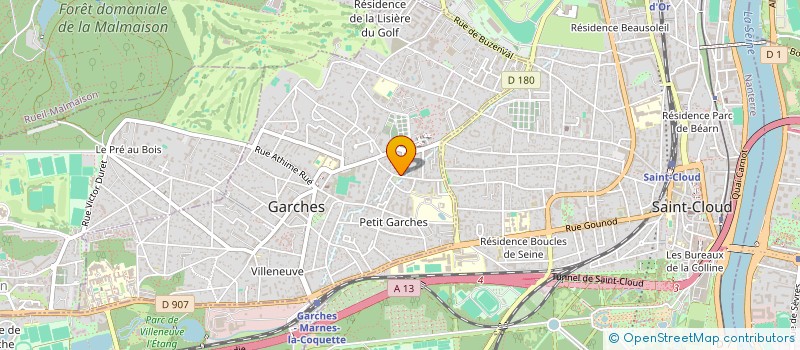 localisation de l'entreprise ASSOCIATION DES TAXIS DU 92 à GARCHES