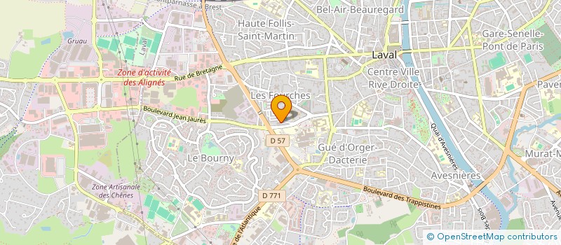 localisation de l'entreprise ASSOCIATION DES TCHADIENS DE LA MAYENNE à LAVAL